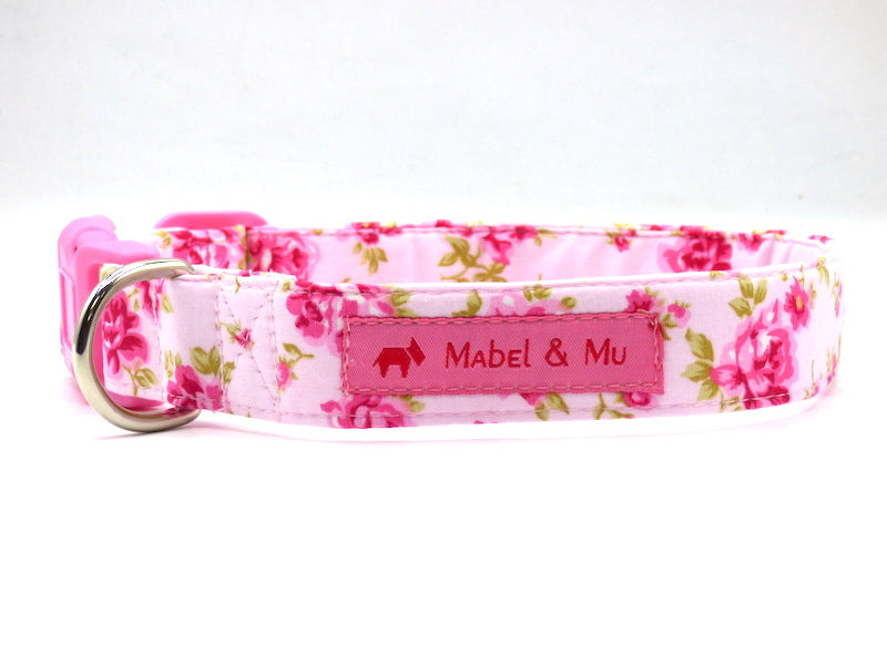 Rosebud Dog Collar by Mabel & Mu
