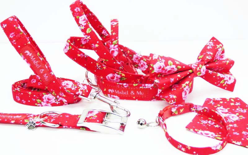 Designer Dog & Cat Collar Range "Red Velvet Cake"