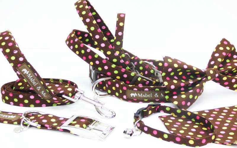 Designer Dog & Cat Collar Range "Choc Chip"