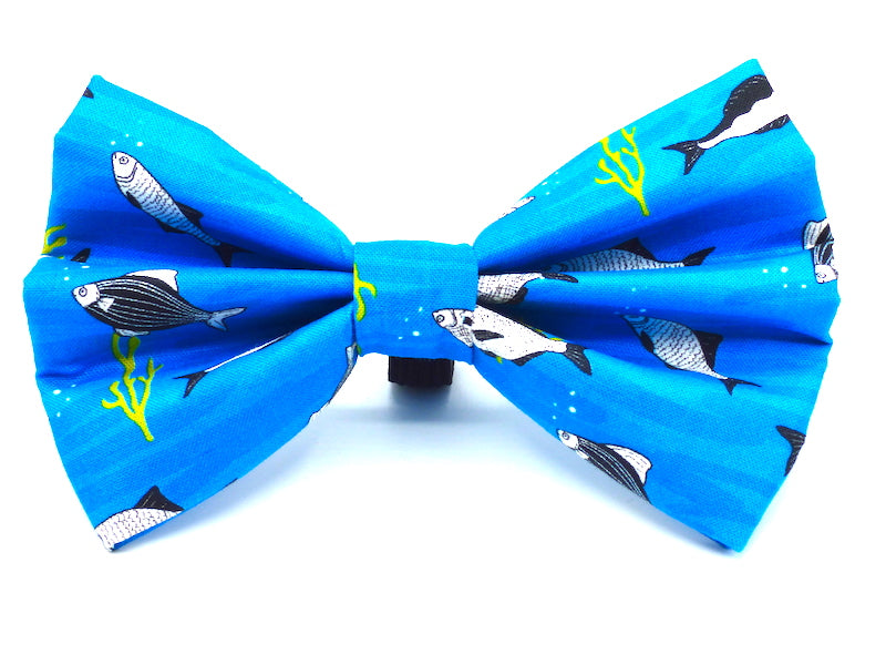 Gone Fishing Dog Bow Tie by Mabel & Mu