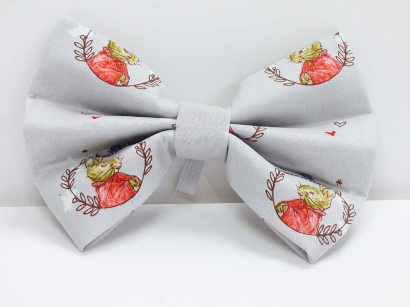 Dog Bow Tie "Flopsy Bunny in the lakes" by Mabel & Mu