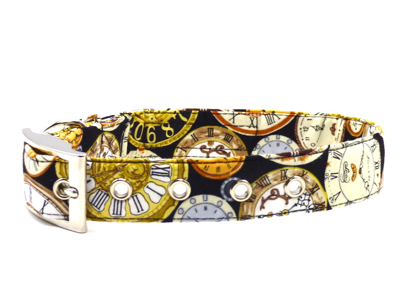 Metal Dog Collar "Clockwork" by Mabel & Mu