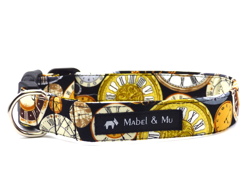 "Clockwork" Designer dog collar range by Mabel & Mu