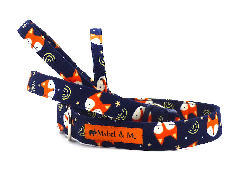 Designer Dog Collar "Foxy" by Mabel & Mu