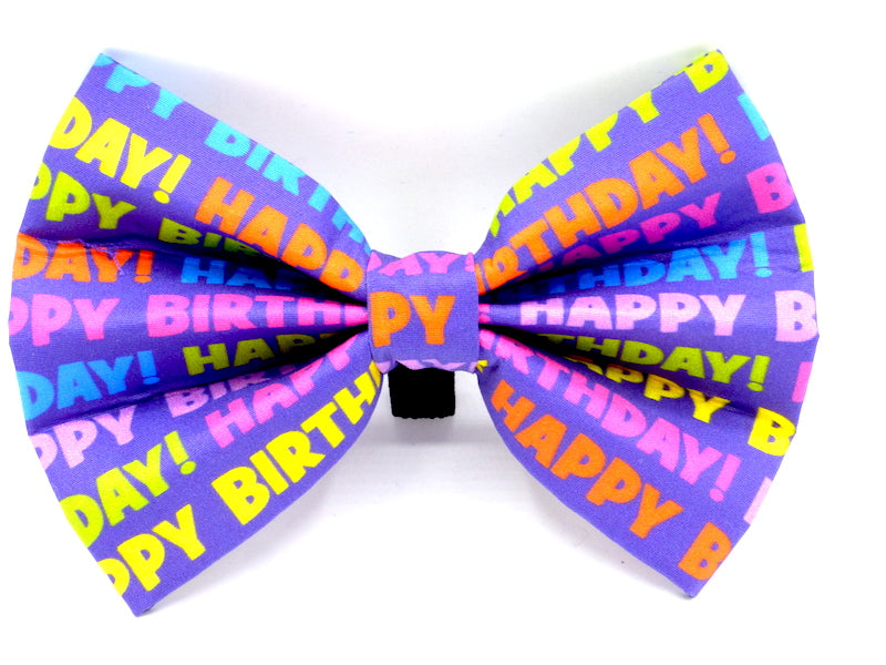 Designer Dog Bow Tie "Birthday Boy" by Mabel & Mu