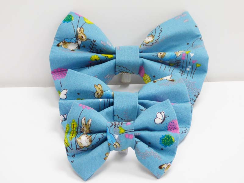 dog Bow Tie "Peter rabbit balloons" by Mabel & Mu