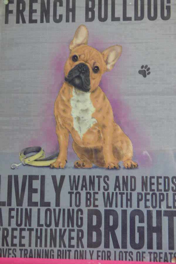 French Bulldog Metal Pet Sign - Mabel & Mu