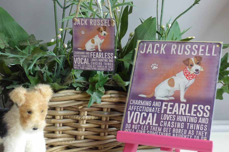 Jack Russell Metal Pet Sign - Mabel & Mu