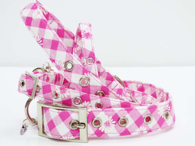 Metal Buckle Dog Collar Range "Daisies" by Mabel & Mu