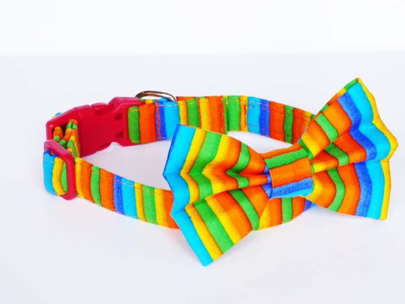 Rainbows Dog & Cat collar range by Mabel & Mu